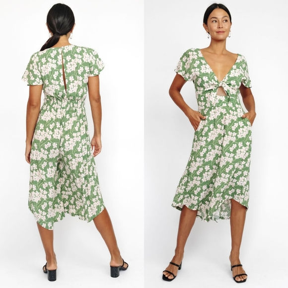 Ava Sky Pants - New Fighting Eel Ava Sky Jumper Kiwi Matcha Sakura Green Cherry Blossom M Romper